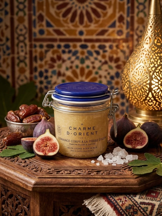 Gommage Corps Pierre d'Alun Figues Dattes Charme d'orient