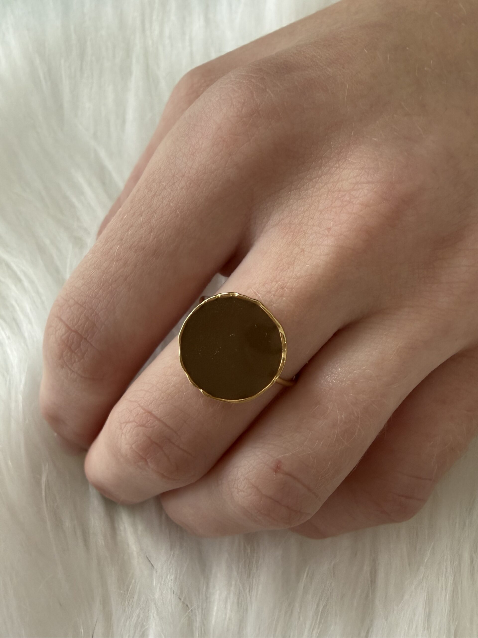 Bague Rond marron Nakupenda