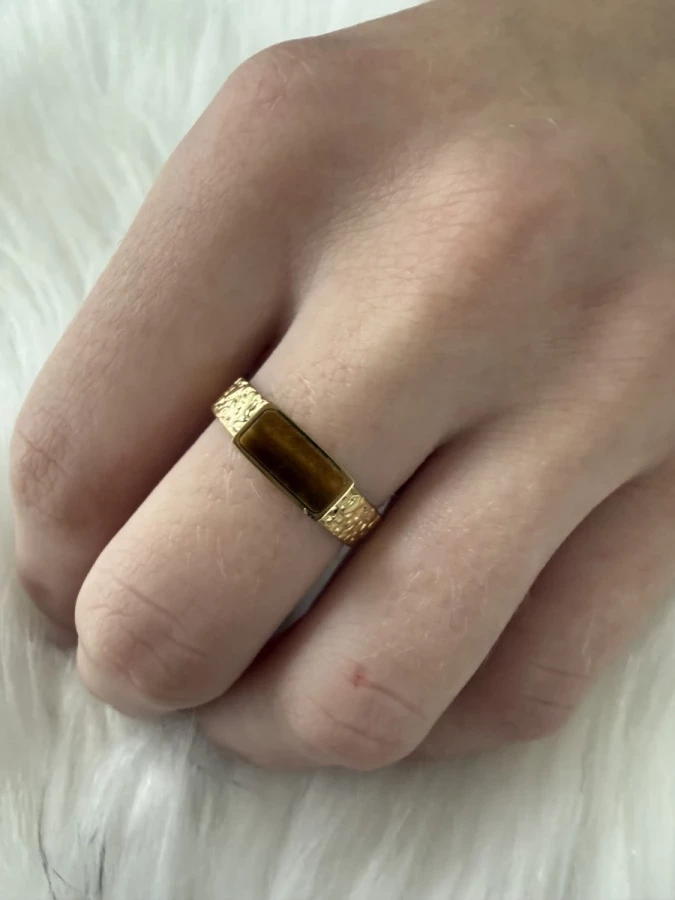 Bague ornement marron Nakupenda