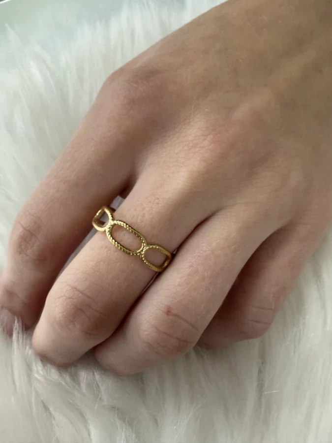 Bague Dorée Chaine Nakupenda