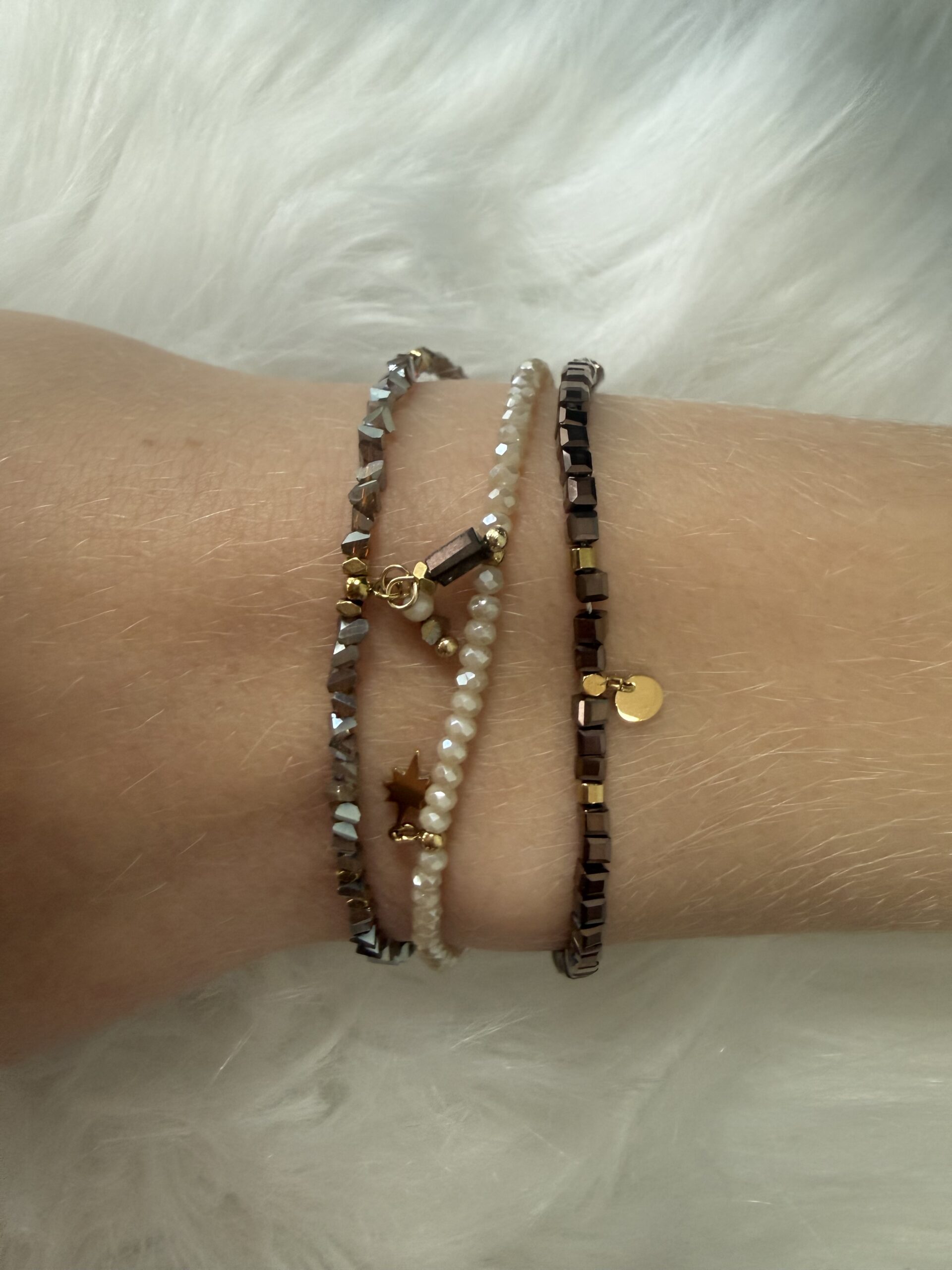 Triple Bracelet en perles Nakupenda