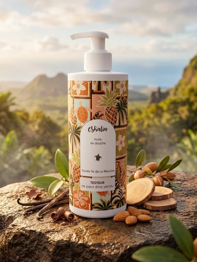 Huile de Douche Île de la Réunion Eskalia 500ml