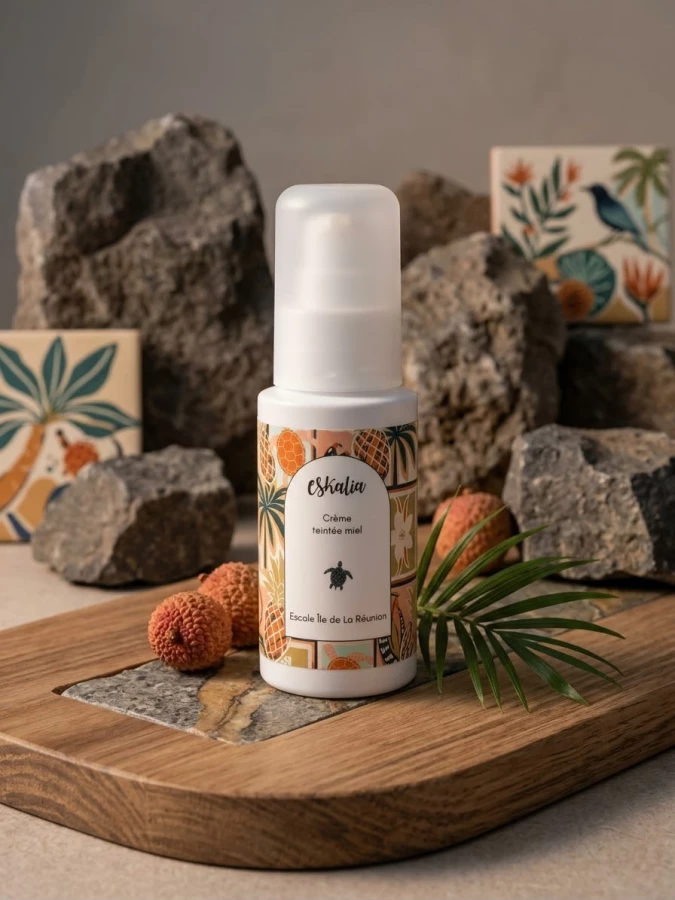 Crème Teintée Miel Île de la Réunion Eskalia