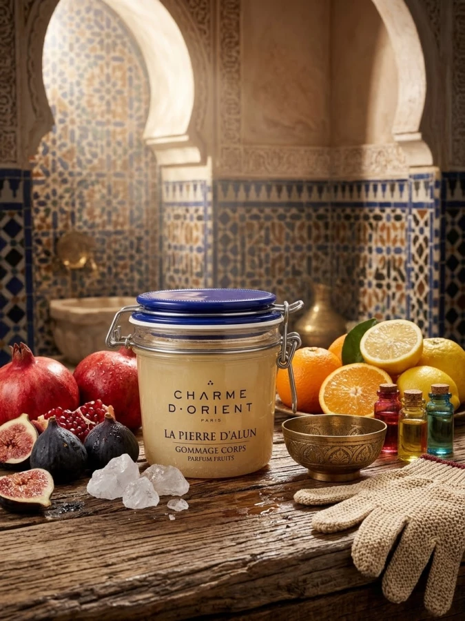 Gommage Corps à la pierre d'alun Fruits Charme d'Orient