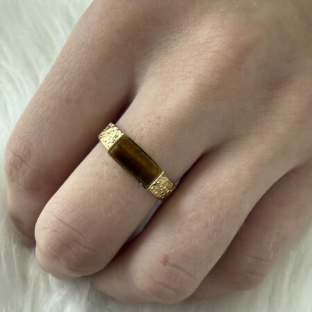 Bague ornement marron Nakupenda