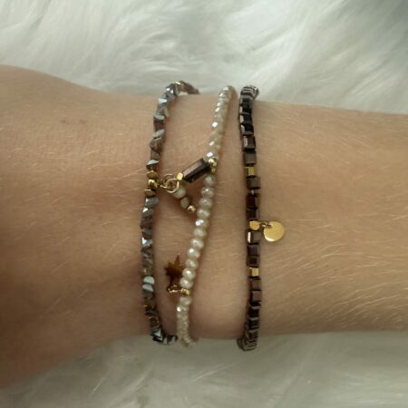 Triple Bracelet en perles Nakupenda