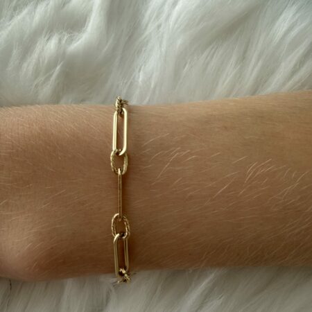 Bracelet doré chaine grosse maille Nakupenda