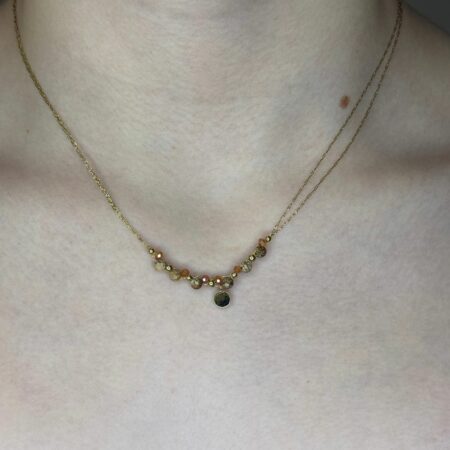 Collier avec perle beige Nakupenda