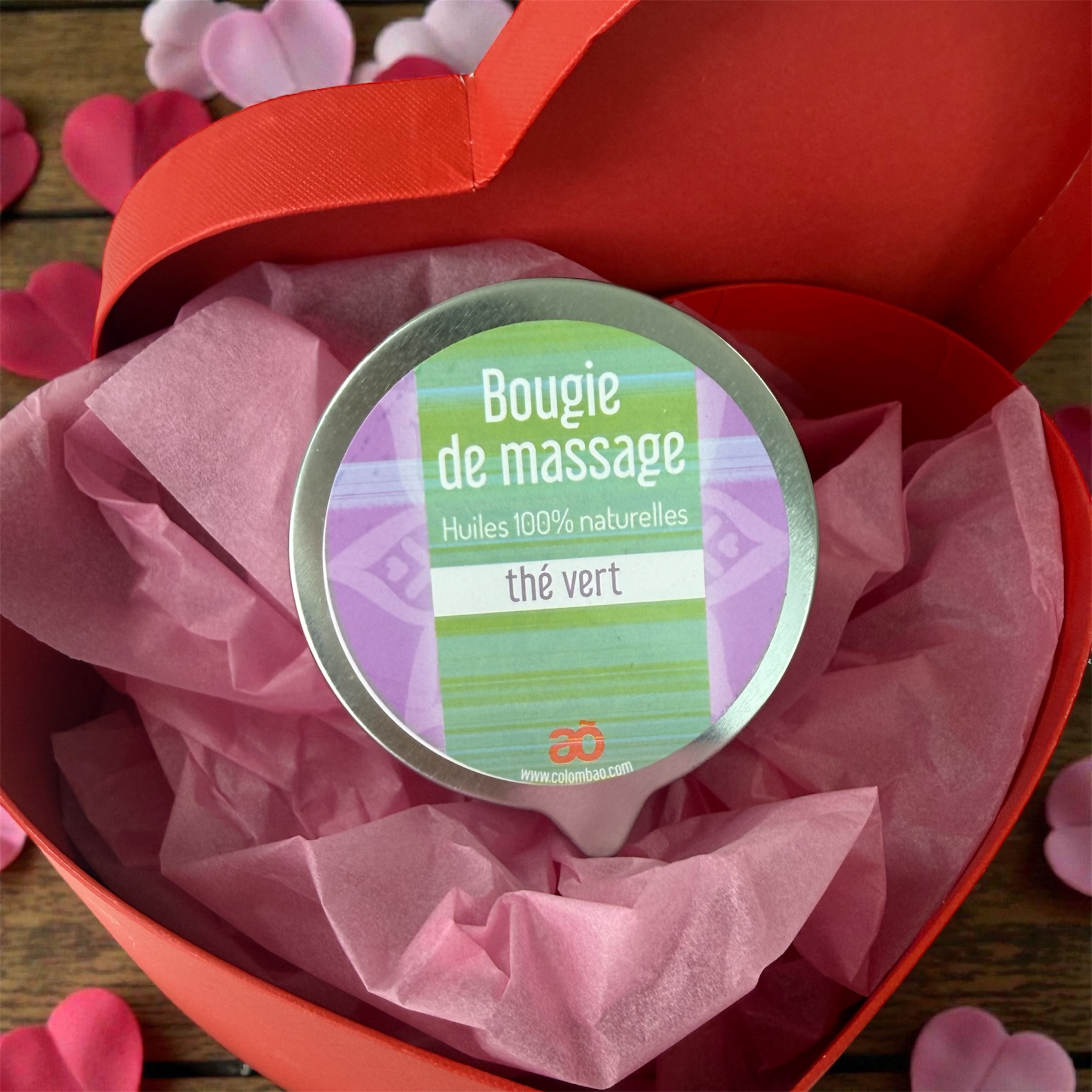 Bougie de Massage Thé Vert